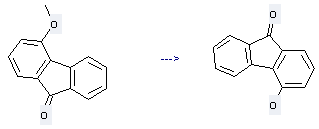9H-Fluoren-9-one,4-methoxy- can be used to produce 4-Hydroxy-fluoren-9-one 